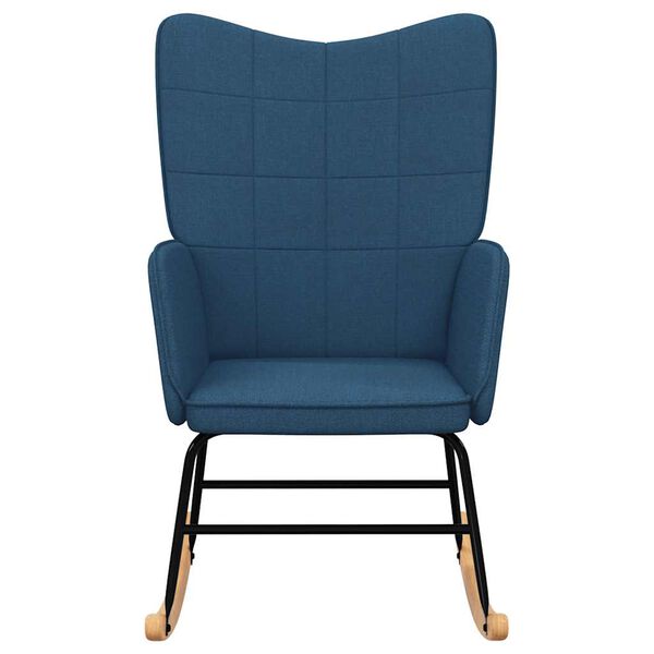 vidaXL Ruggustóll Blátt Áklæði