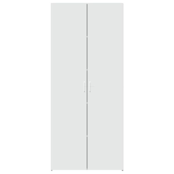 vidaXL Hár Skápur Hvítur 80x42,5x185 cm Samsettur Viður