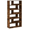 vidaXL B&oacute;kask&aacute;pur Reyklitu&eth; Eik 100x33x187,5 cm Samsettur Vi&eth;ur