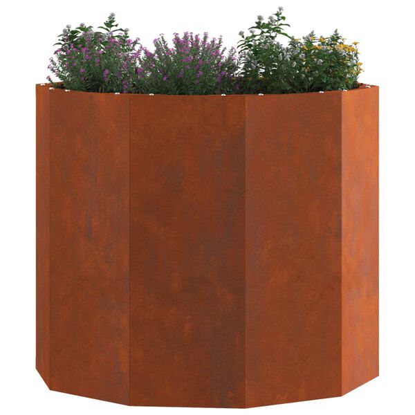 vidaXL Pl&ouml;ntuker Rusty 60 x 60 x 50 cm Ve&eth;ra&eth; st&aacute;l