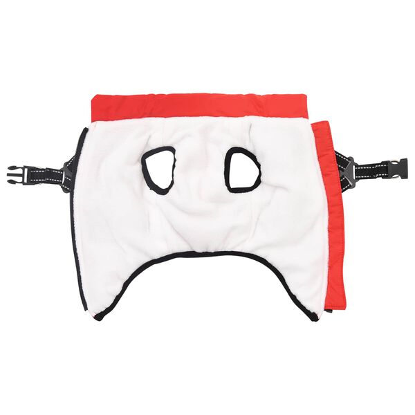 vidaXL Hundak&aacute;pa Rau&eth;ur L36 Fl&iacute;s og p&oacute;l&yacute;ester