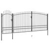 vidaXL Gar&eth;gir&eth;ingarhli&eth; Woerden me&eth; Spj&oacute;ttoppi 5x1,95 m Svart