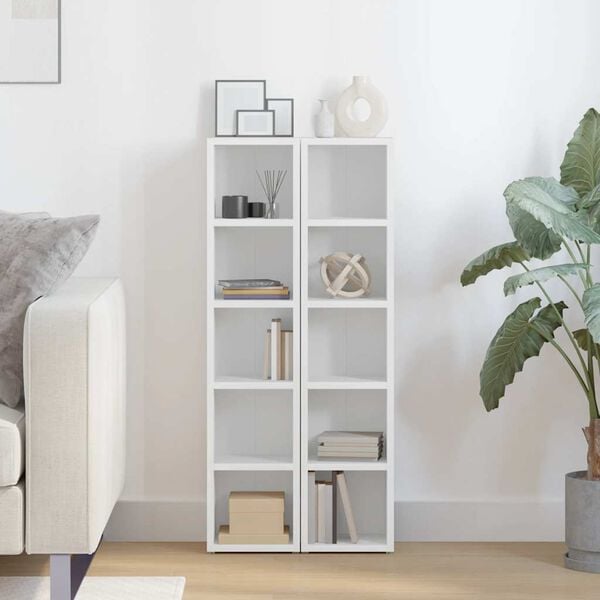 vidaXL CD Sk&aacute;par 2 stk. Hv&iacute;tir 21x16x93,5 cm Sp&oacute;naplata
