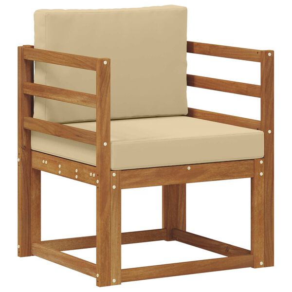 vidaXL &Uacute;tis&oacute;fi Solid Akas&iacute;uskei&eth; og P&oacute;lyester N&aacute;tt&uacute;rulegur