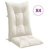 vidaXL St&oacute;lsessur H&aacute;tt Bak 4stk Rj&oacute;mahv&iacute;tt blanda 120x50x7cm Tau&aacute;kl&aelig;&eth;i