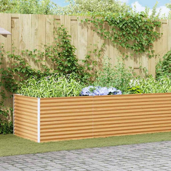 vidaXL Upph&aelig;kka&eth; bl&oacute;maker 485 x 100 x 68 cm Galvaniserad st&aacute;l