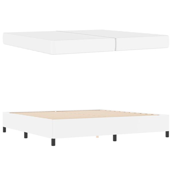 vidaXL Ramsv&iacute;k me&eth; d&yacute;nu Hv&iacute;tt 200 x 200 cm d&uacute;kur