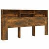 vidaXL H&ouml;f&eth;agafl me&eth; Sk&aacute;pum Reyklitu&eth; Eik 200x19x103,5 cm