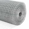 vidaXL Gir&eth;ingarp&oacute;stur Silfur 10 x 0,5 m (12 x 12 mm net) St&aacute;l