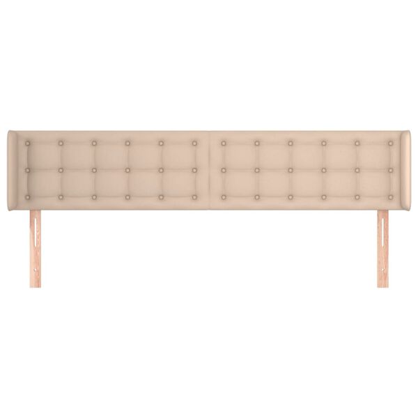 vidaXL H&ouml;f&eth;agafl me&eth; Eyrum Cappuccino 203x16x78/88 cm Gervile&eth;ur