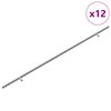 vidaXL Sk&aacute;p handfang 12 pcs Silfur 800 mm Ry&eth;fr&iacute;tt St&aacute;l