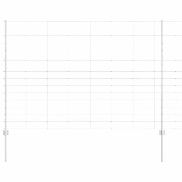vidaXL Gir&eth;ing me&eth; p&oacute;st Silfur 1,5 x 50 m St&aacute;l