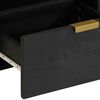 vidaXL N&aacute;ttbor&eth; Svartur 40x33x46 cm Samsettur Vi&eth;ur