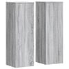 vidaXL Pl&ouml;ntustandar 2 stk Gr&aacute;r Sonoma 33x33x100 cm Samsettur Vi&eth;ur