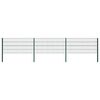 vidaXL Gir&eth;ingarplata me&eth; st&oacute;lpum &uacute;r j&aacute;rni 522x80 cm gr&aelig;n