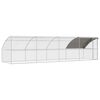 vidaXL H&aelig;nub&uacute;r 4 pcs Silfur 800 x 200 x 200 cm St&aacute;l og PE