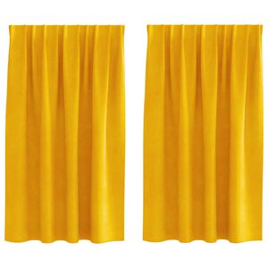 vidaXL Myrkratj&ouml;ld 2 pcs Gulvara gulan 140 x 140 cm Flauel