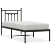 vidaXL R&uacute;mgrind &uacute;r M&aacute;lmi &aacute;n D&yacute;nu me&eth; H&ouml;f&eth;agafli Sv&ouml;rt 75x190 cm