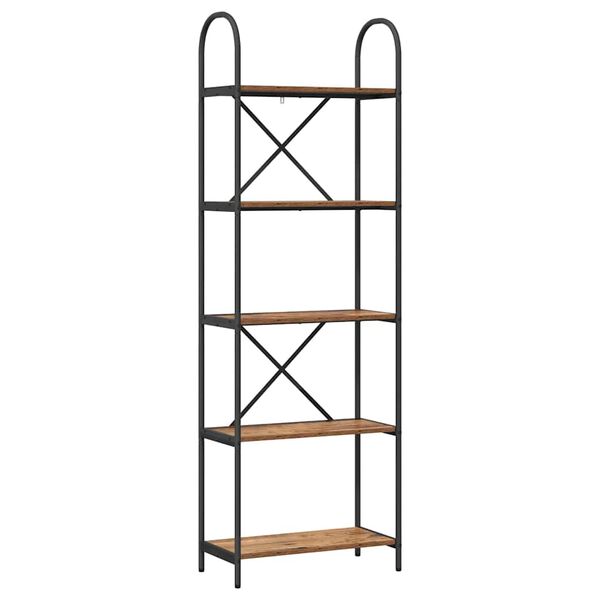 vidaXL Hilla Gamalt timbur 60 x 30 x 183 cm Samsettur vi&eth;ur