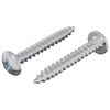 vidaXL Tr&eacute;stungur 2 pcs Silfur M4 x 28 mm St&aacute;l