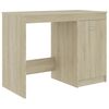 vidaXL Skrifbor&eth; Sonoma Eik 100x50x76 cm Samsettur Vi&eth;ur