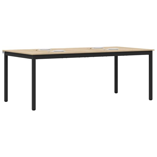 vidaXL Bor&eth;stofubor&eth; Samsettur vi&eth;ur