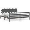 vidaXL R&uacute;mgrind &aacute;n D&yacute;nu Gr&aacute;tt 200x200 cm Gegnheil Vi&eth;ur