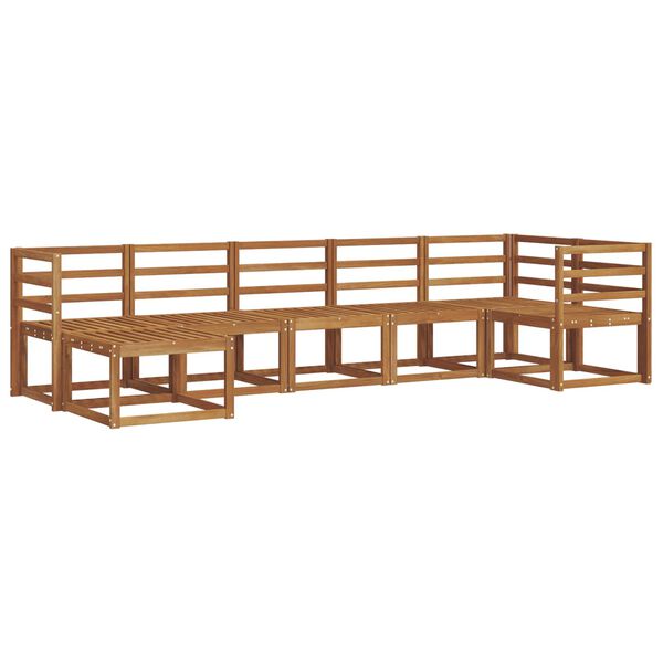 vidaXL &Uacute;ti s&oacute;fasett 7 pcs N&aacute;tt&uacute;rulegur Hrein akas&iacute;utr&eacute;