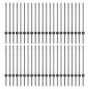 vidaXL Gir&eth;ingarp&oacute;stur 44 pcs Gr&aacute;r 120 cm St&aacute;l