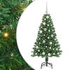 vidaXL Gervi j&oacute;latr&eacute; me&eth; 150 LED Gr&aelig;nn 120 cm PVC, st&aacute;l og plast