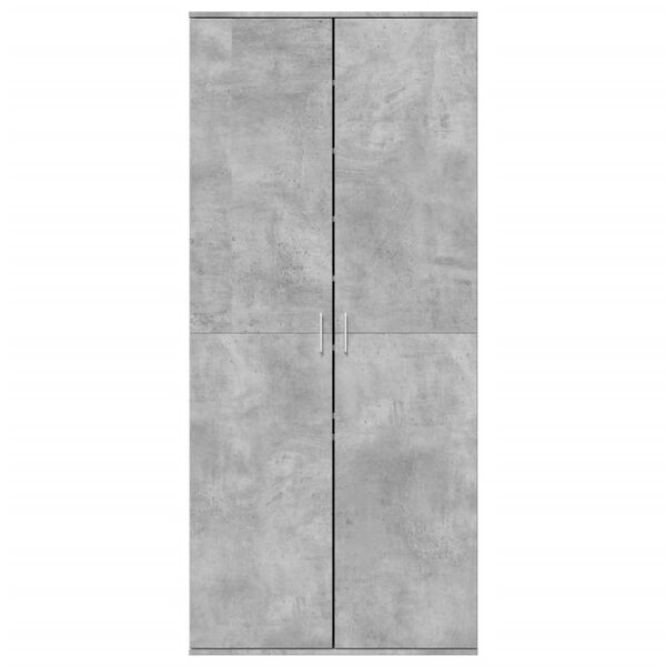 vidaXL Sk&oacute;sk&aacute;pur Steypugr&aacute;r 80x39x178cm Samsettur Vi&eth;ur