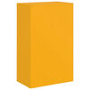 vidaXL Skenkur Sinnepsgult 67x39x107 cm Stál