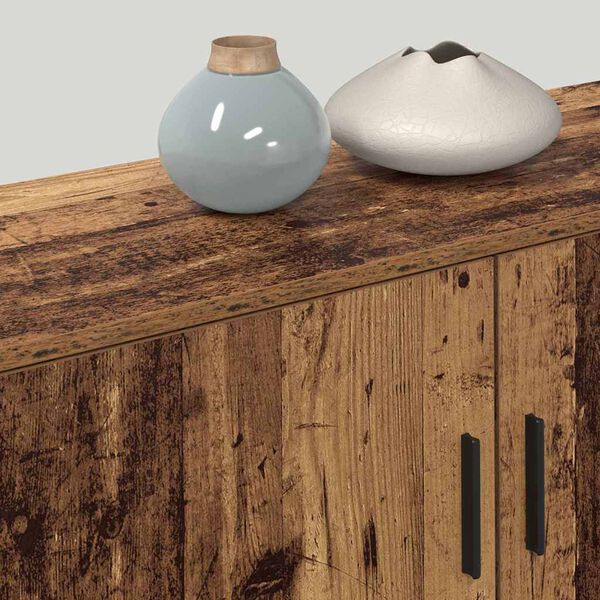 vidaXL Vegghengdur sj&oacute;nvarpssk&aacute;pasett Vegghengt 3 pcs Gamall vi&eth;ur