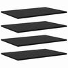vidaXL B&oacute;kask&aacute;pabretti 4 pcs Svart 60 x 40 x 1,5 cm Samsettur vi&eth;ur