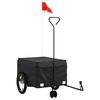 vidaXL Flutningavagn f/ Rei&eth;hj&oacute;l Svartur 45 kg J&aacute;rn