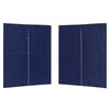 vidaXL Veislu tjaldhli&eth; 2 pcs Bl&aacute;r 200 x 195 cm PE og st&aacute;l