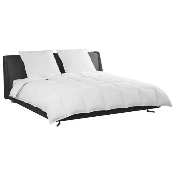 vidaXL R&uacute;mfatasett me&eth; kodda 3 pcs Hv&iacute;tt D&uacute;nfja&eth;rir