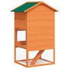 vidaXL Kanínukofi fyrir Útinotkun Smádýrahús Gæludýrabúr 3 Hæðir Viður