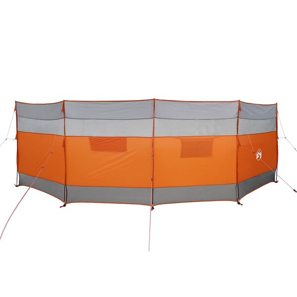 vidaXL Camping Windbreak Gr&aacute;r og Appels&iacute;nugulur 510x153 cm Vatnsheldur