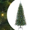 vidaXL Gervi j&oacute;latr&eacute; me&eth; 300 LED me&eth; standi Gr&aelig;nn 210 cm PE og PVC