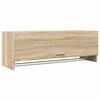 vidaXL Fatask&aacute;pur Sonoma Eikarlitur 100x32,5x35 Samsettur vi&eth;ur