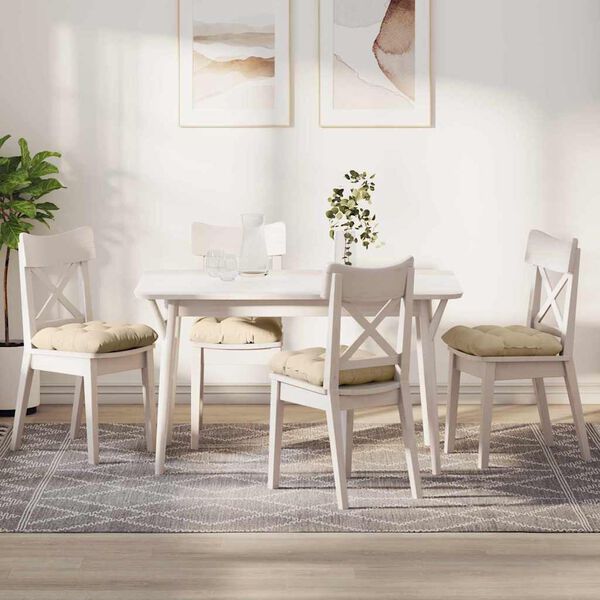 vidaXL Setjp&uacute;&eth;ar 4 pcs Rj&oacute;malitur 40 x 40 cm Mikr&oacute;trefjefni