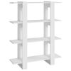 vidaXL B&oacute;kahilla/Skilr&uacute;m Hv&iacute;tt 100x30x160 cm