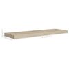 vidaXL Vegghengdar Hillur 4 stk. Eikarlitaðar 90x23,5x3,8 cm MDF