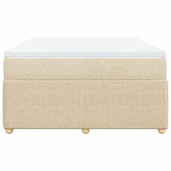 vidaXL H&oacute;lfa&eth; Springr&uacute;m me&eth; D&yacute;nu Rj&oacute;ma 140x200 cm Tauefni