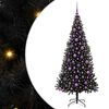 vidaXL J&oacute;latr&eacute; me&eth; 300 LED me&eth; standi Svartur 180 cm PVC
