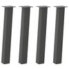 vidaXL bor&eth;f&aelig;tur, 4 stk., antras&iacute;t, 72 cm, st&aacute;l