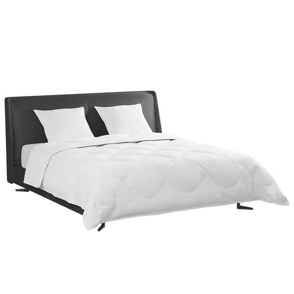 vidaXL R&uacute;mfatasett me&eth; kodda 3 pcs Hv&iacute;tt D&uacute;nfja&eth;rir