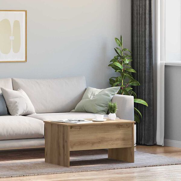 vidaXL S&oacute;fabor&eth; Artisan Eik 102 x 50,5 x 46,5 cm Samsettur vi&eth;ur