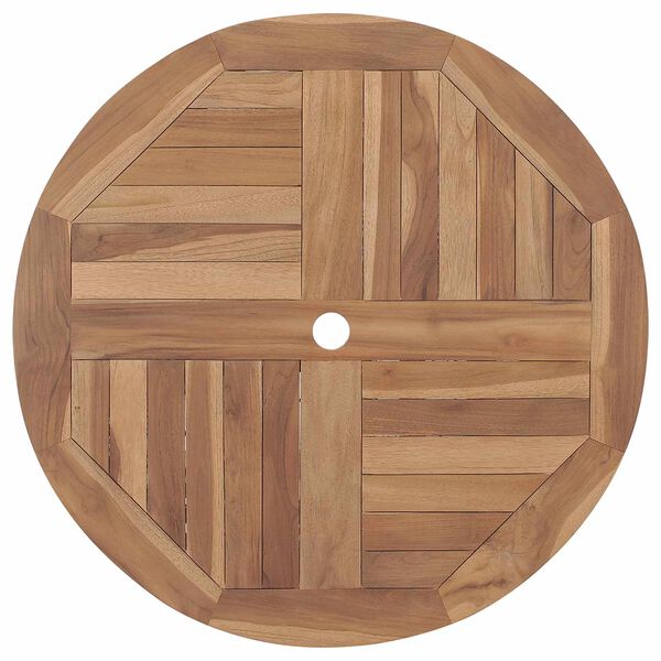 vidaXL Gar&eth;ur bor&eth;sett 3 pcs Br&uacute;nn Hrein akas&iacute;utr&eacute;